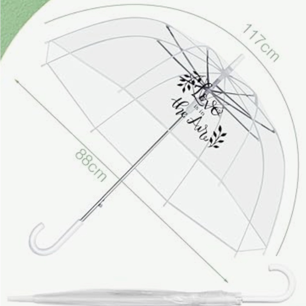 New Clear bubble  Umbrella for wedding, bride, groom, bridesmaids, prom, party